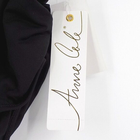 Anne Cole Bikini Bottoms Plus Size 16W High Waist Full Coverage Black - Picture 3 of 6